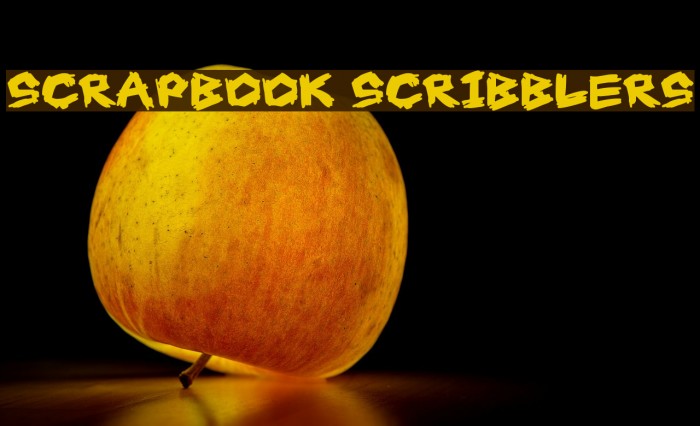 Scrapbook Scribblers Font examples