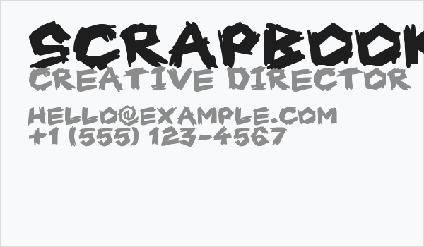 Scrapbook Scribblers Business Card