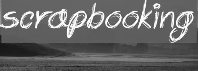 Scrapbooking Font examples