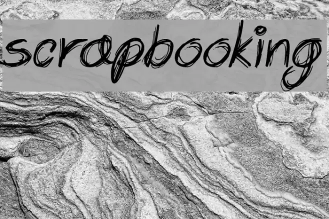 Scrapbooking Font examples