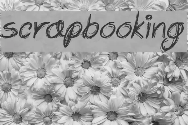 Scrapbooking Font examples