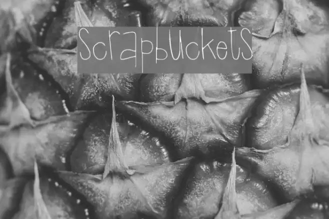 Scrapbuckets Font examples