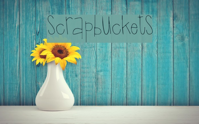 Scrapbuckets Font examples