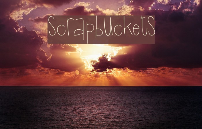 Scrapbuckets Font examples