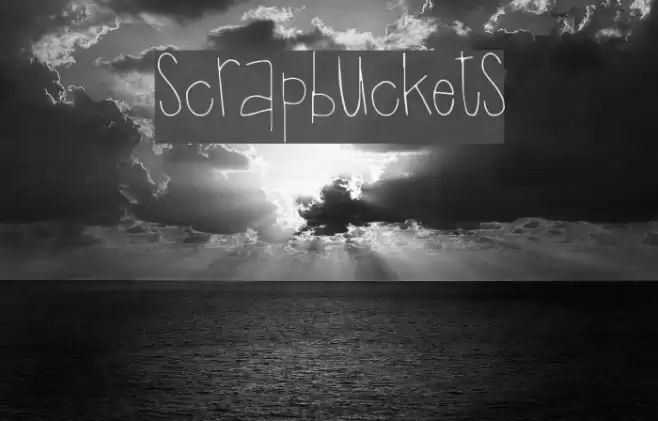 Scrapbuckets Font examples
