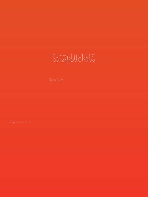Scrapbuckets Poster