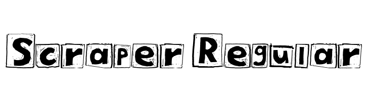 Scraper Regular Font