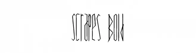 Scrapes Bold  baixar fontes gratis
