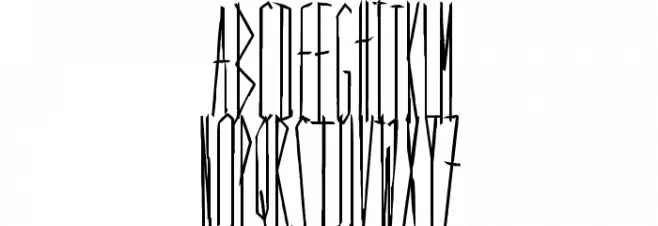 Scrapes Bold フォント 大文字