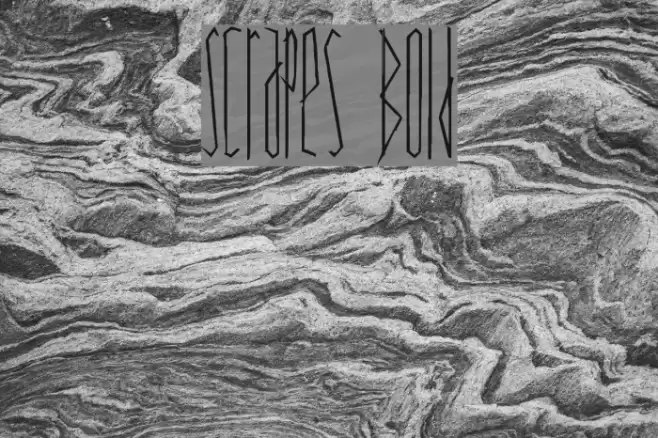 Scrapes Bold Font examples