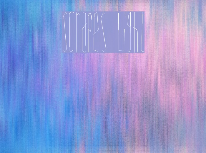 Scrapes Light Font examples