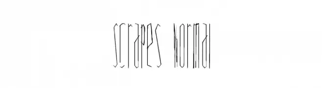 Scrapes Normal  免费字体下载