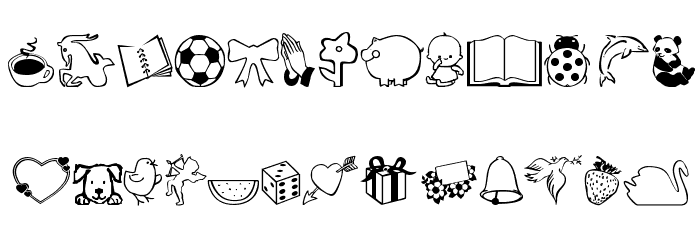 ScrapiCons Font LOWERCASE