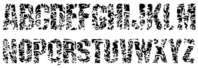 Scraping Schriftart Groß