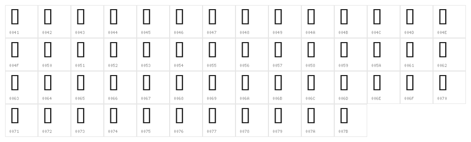 Scrapping Doodles Character Map