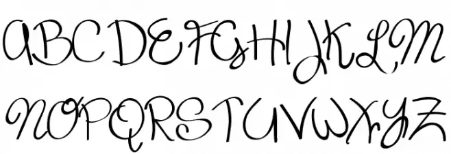 Scrappy looking demo Font Litere mari