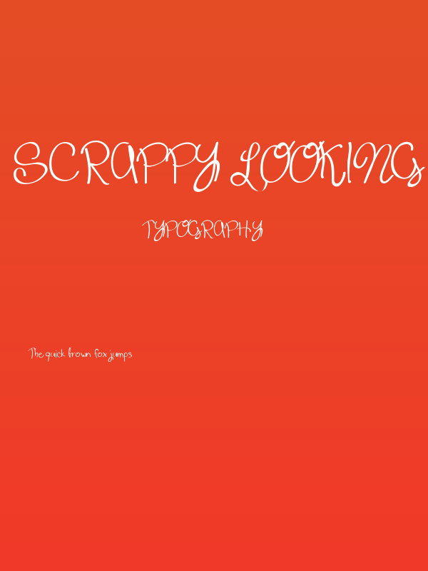 Scrappy looking demo Poster