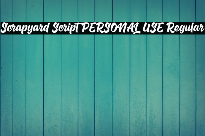 Scrapyard Script PERSONAL USE Regular Example 1