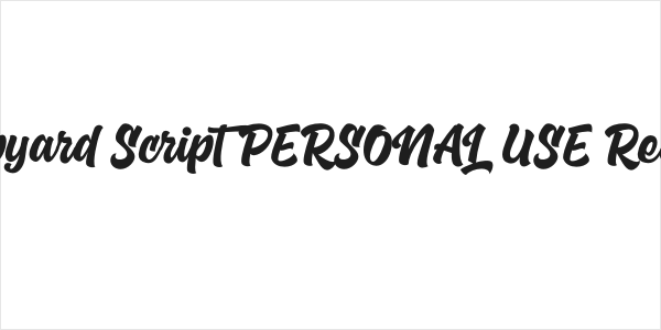 Scrapyard Script PERSONAL USE Regular Logo