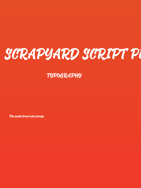 Scrapyard Script PERSONAL USE Regular Poster