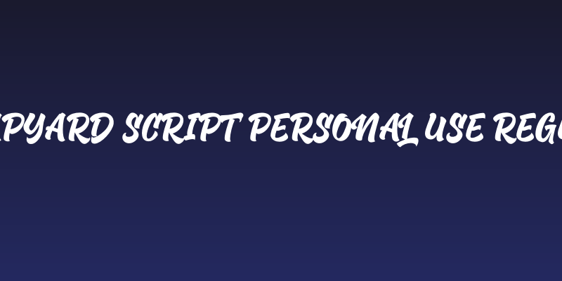 Scrapyard Script PERSONAL USE Regular Social Header