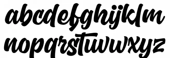 Scrapyard Script PERSONAL USE Regular Caratteri MINUSCOLO