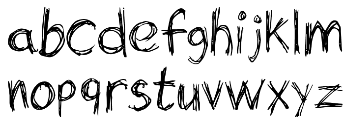 Scratch 2 Font LOWERCASE