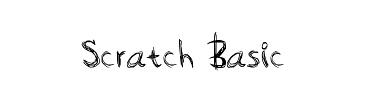 Scratch Basic  les polices de caractères gratuit tlcharger