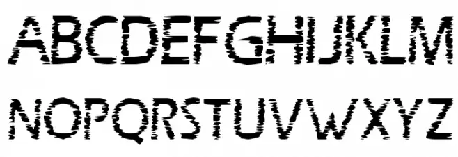 Scratch Board Schriftart Groß