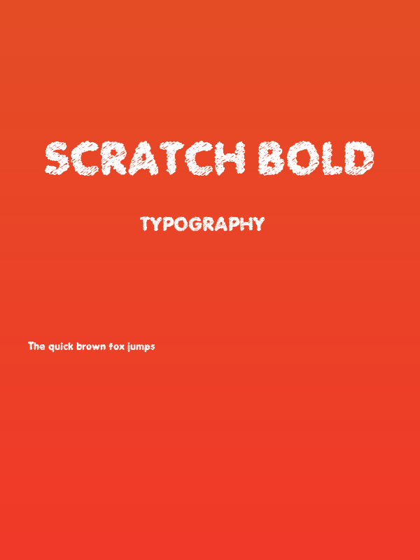 Scratch Bold Poster