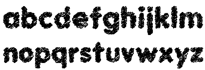 Scratch Bold Font Litere mici
