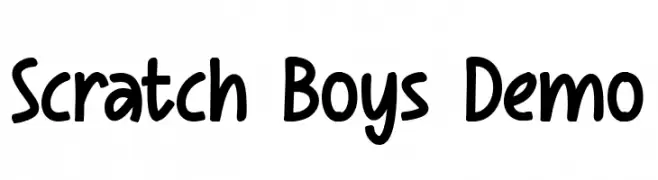 Scratch Boys Demo  Frei Schriftart Herunterladen