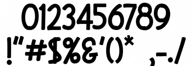 Scratch Boys Demo Font OTHER CHARS