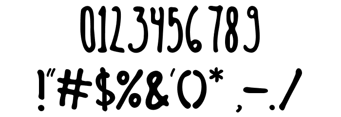 Scratch Ink Font OTHER CHARS