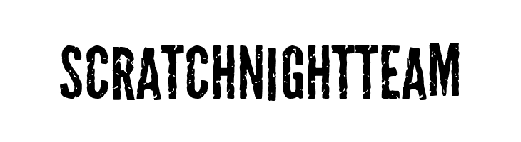 Scratch Night Team  Frei Schriftart Herunterladen