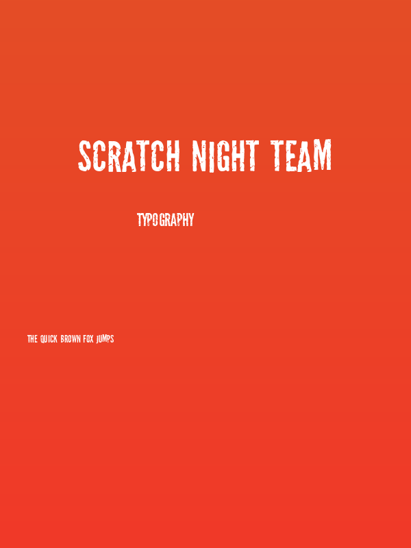 Scratch Night Team Poster