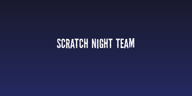 Scratch Night Team Social Header