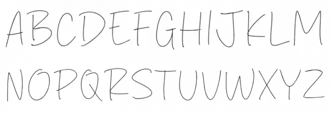 Scratch Pencil Caratteri MAIUSCOLE