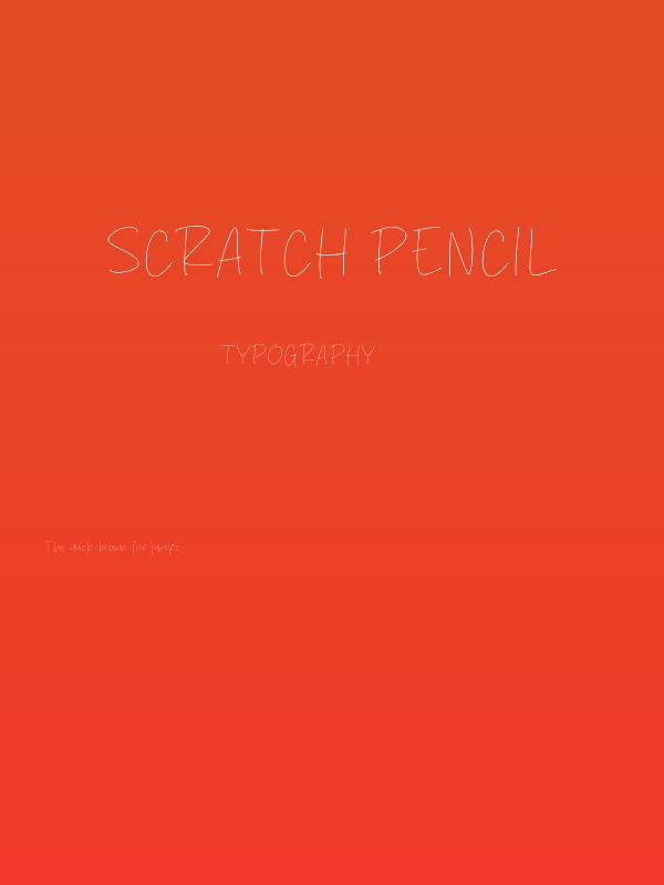 Scratch Pencil Poster