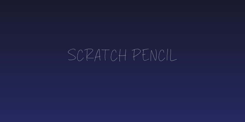Scratch Pencil Social Header