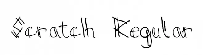 Scratch Regular  Frei Schriftart Herunterladen