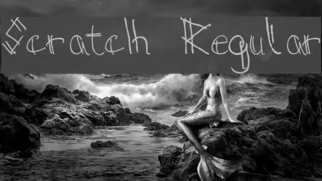 Scratch Regular Font examples