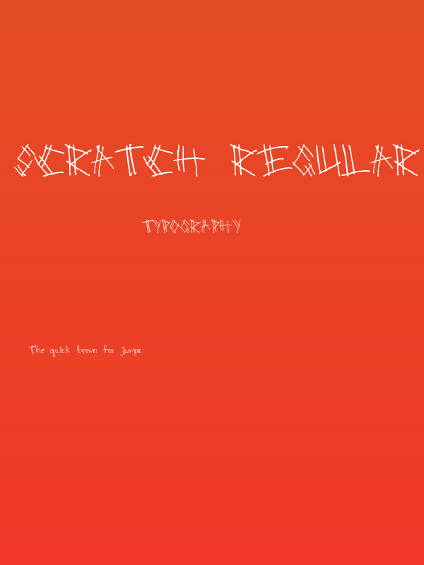 Scratch Regular Poster