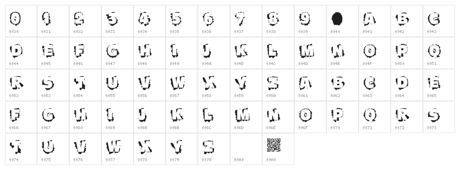 Scratch To Reveal Character Map