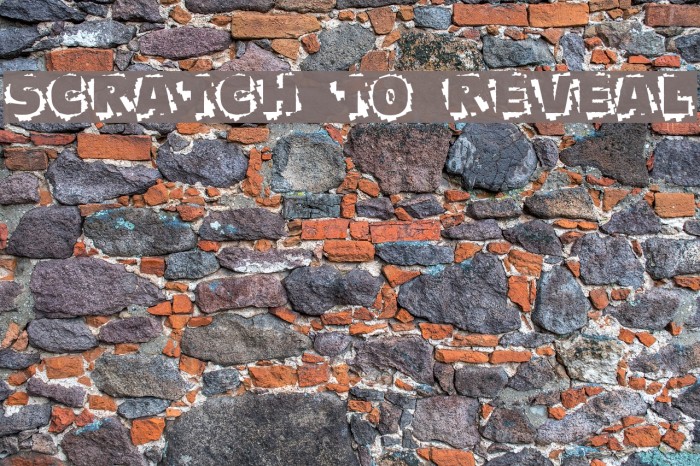 Scratch To Reveal Font examples