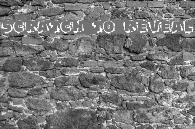 Scratch To Reveal Font examples