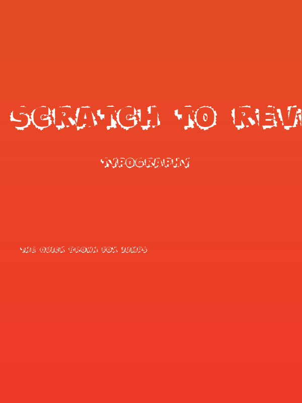 Scratch To Reveal Poster