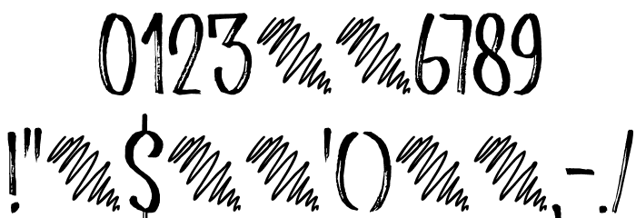 Scratch Up DEMO Regular Font OTHER CHARS