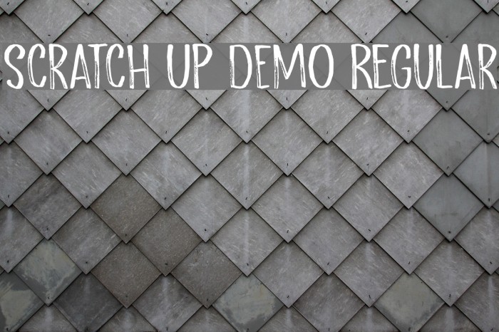 Scratch Up DEMO Regular Font examples