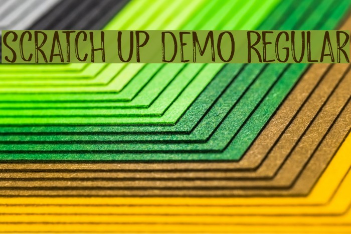 Scratch Up DEMO Regular Font examples
